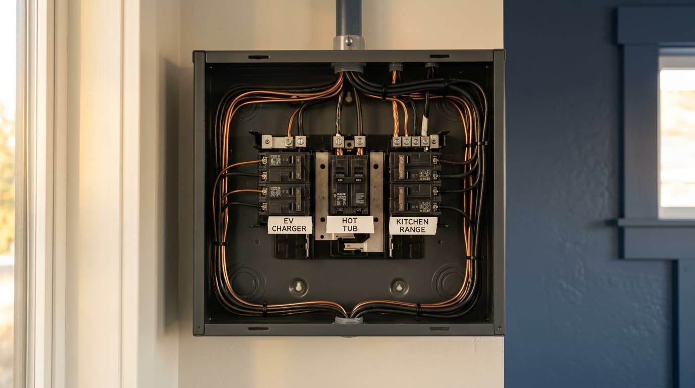 Dedicated circuit installation in a Los Angeles home