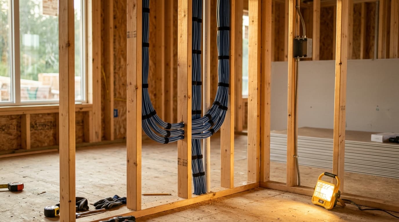 Smart Home Wiring for New Construction in LA: Cat6, Coax, and Conduit